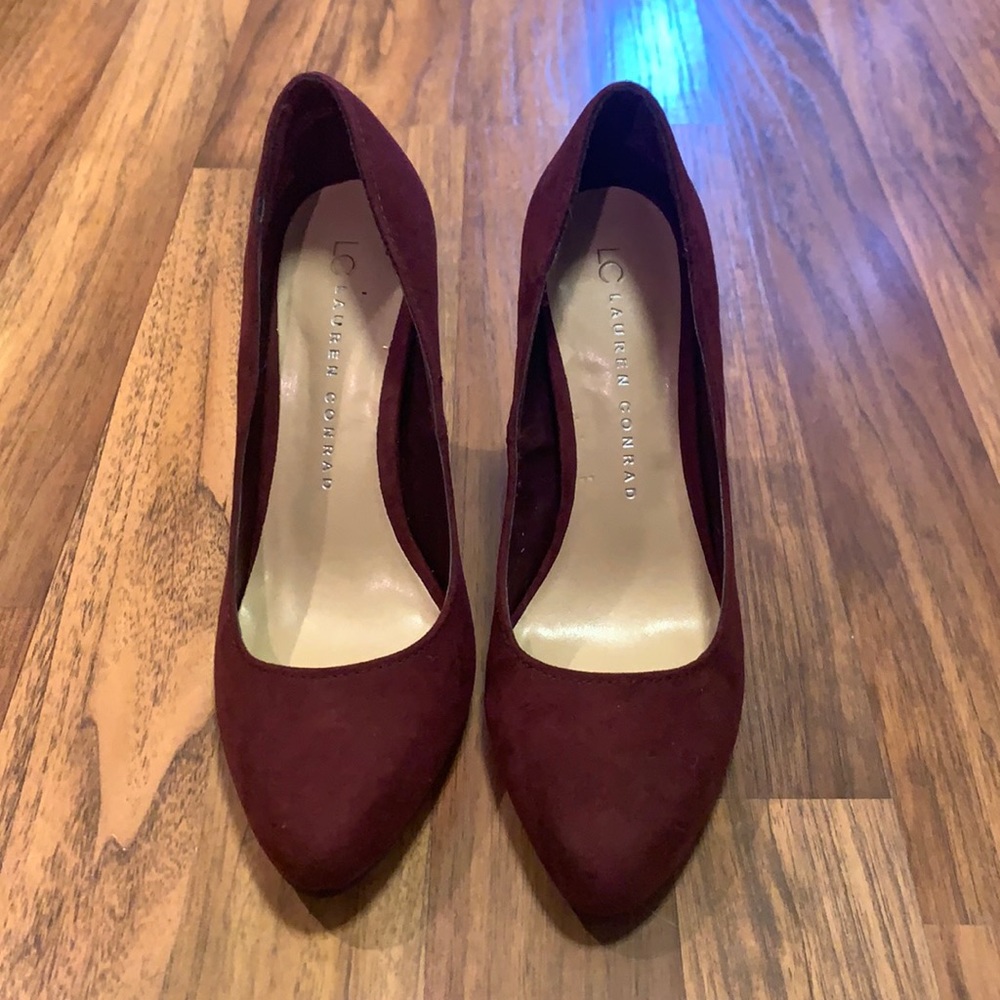 Maroon heels